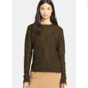 A.L.C. Boy Leopard Print Mohair Sweater